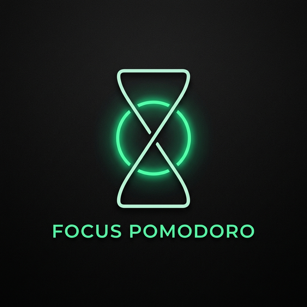 Focus Pomodoro Hourglass Logo